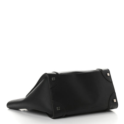 Celine Drummed Calfskin Mini Luggage Black 4 of 9