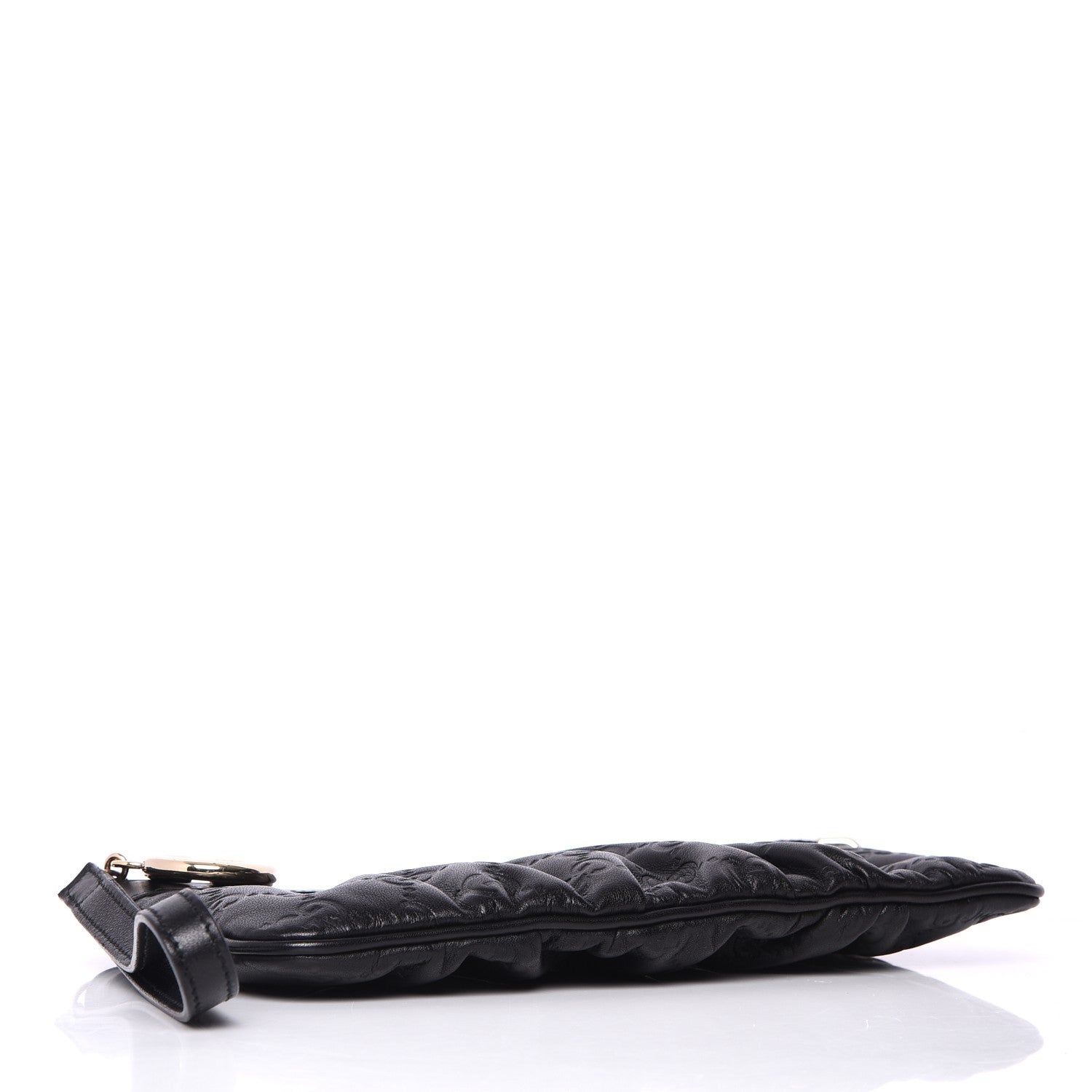 Gucci Guccissima Signature New Britt Wristlet Black 4 of 9