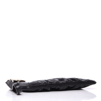 Gucci Guccissima Signature New Britt Wristlet Black 4 of 9