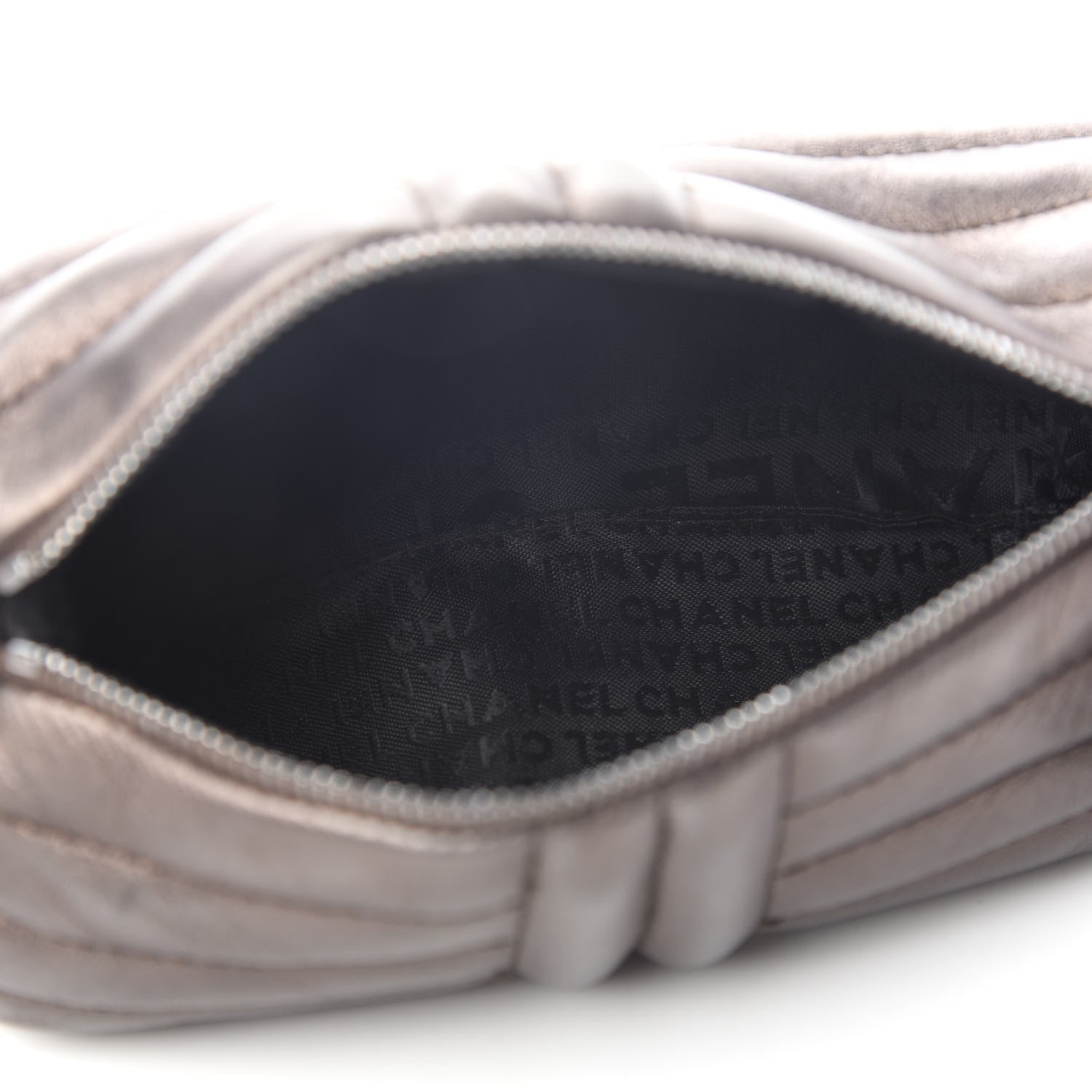 Chanel Metallic Lambskin Horizontal Quilt Pochette Bronze 4 of 8