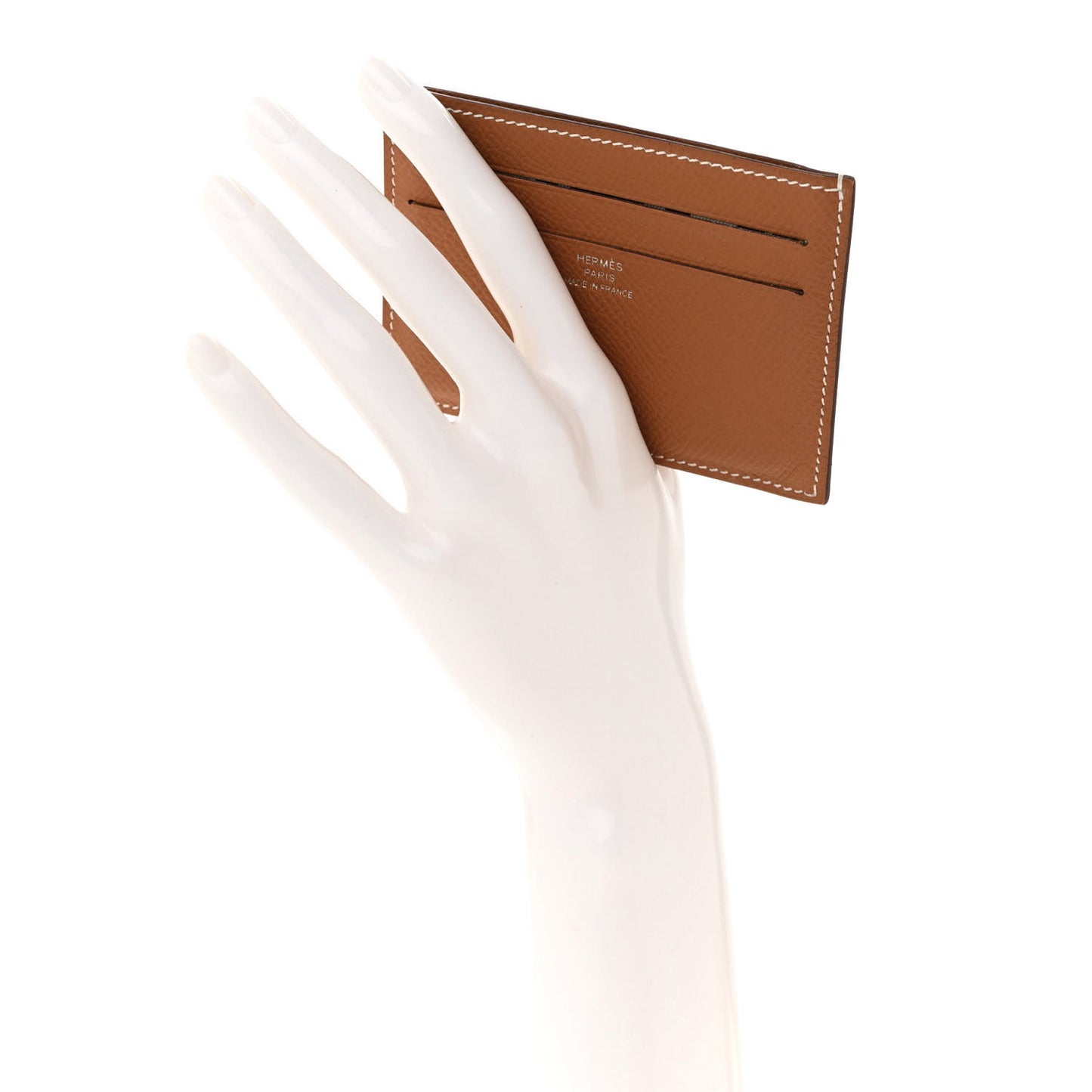 Epsom Citizen Twill Card Case Gold
