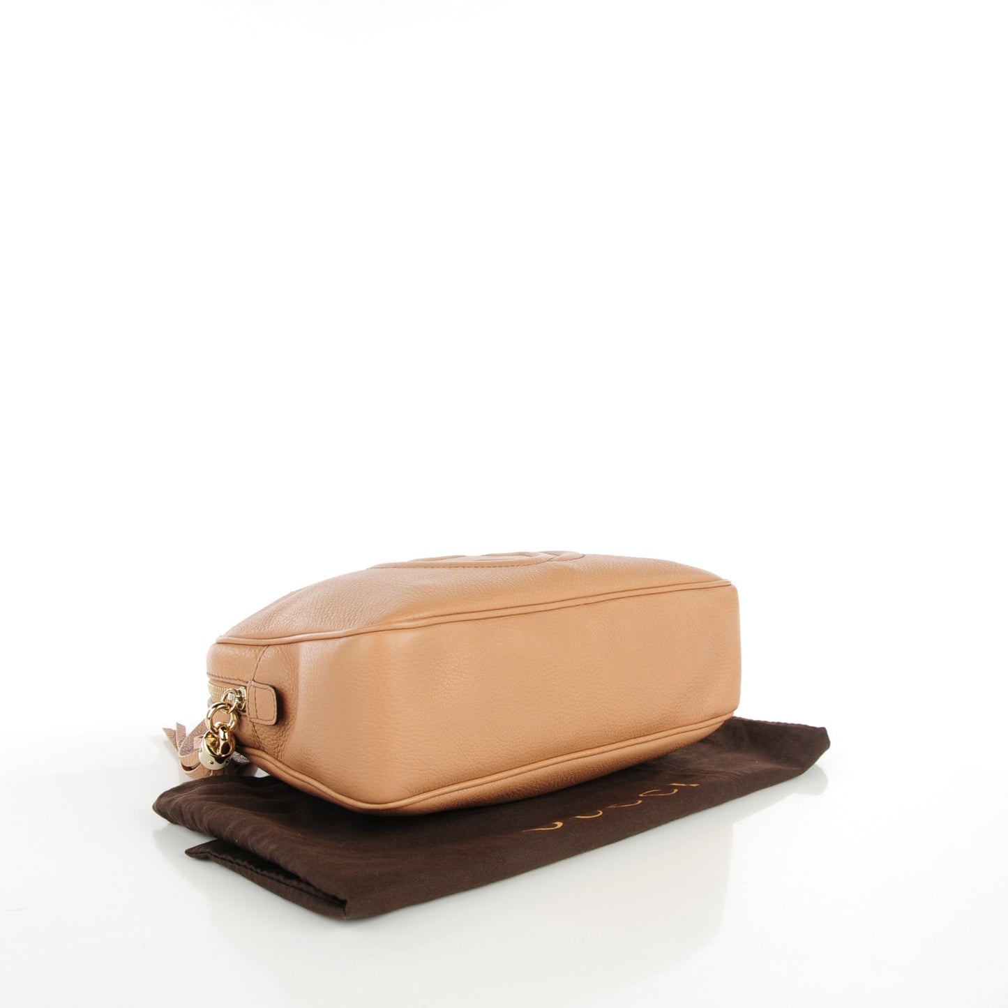 Pebbled Calfskin Small Soho Bowler Camelia