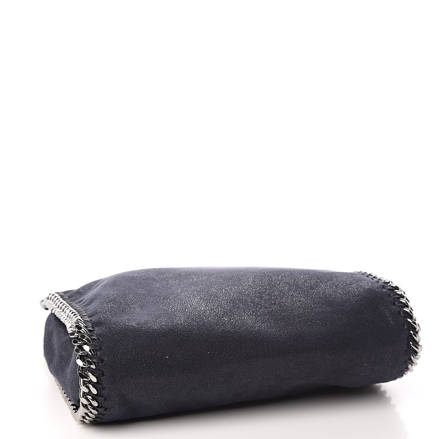 Shaggy Deer Mini Falabella Fold Over Tote Navy