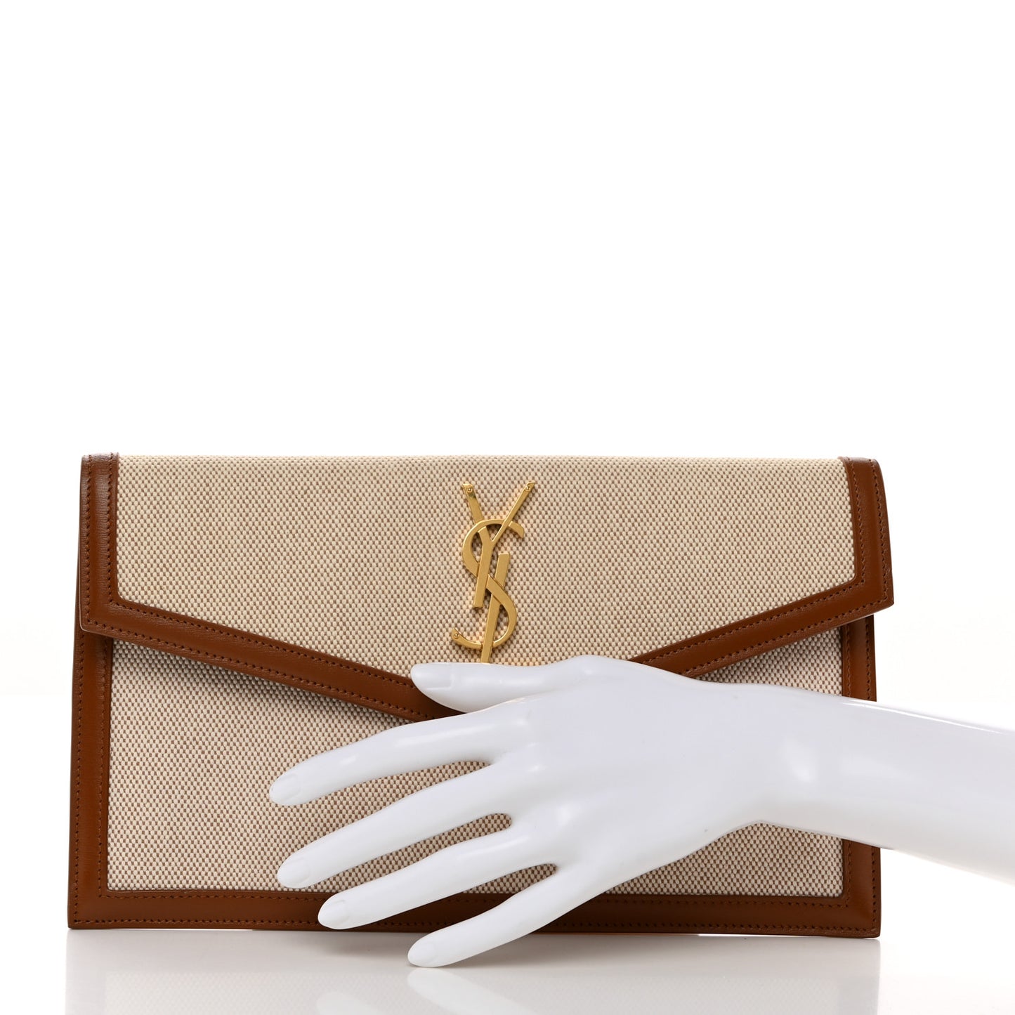 Canvas Uptown Pouch Natural Beige Brick