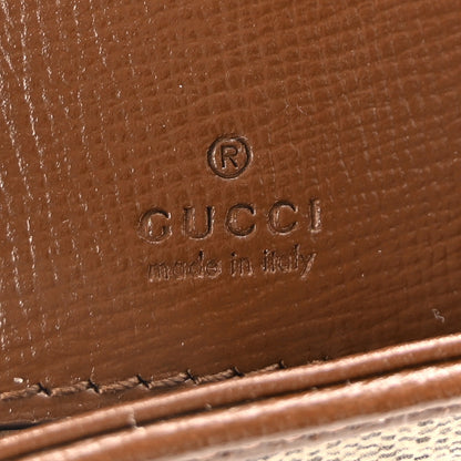 Gucci GG Supreme Monogram Azalea Calfskin Web Mini Jackie 1961 Hobo Beige Ebony Brown Sugar 6 of 10