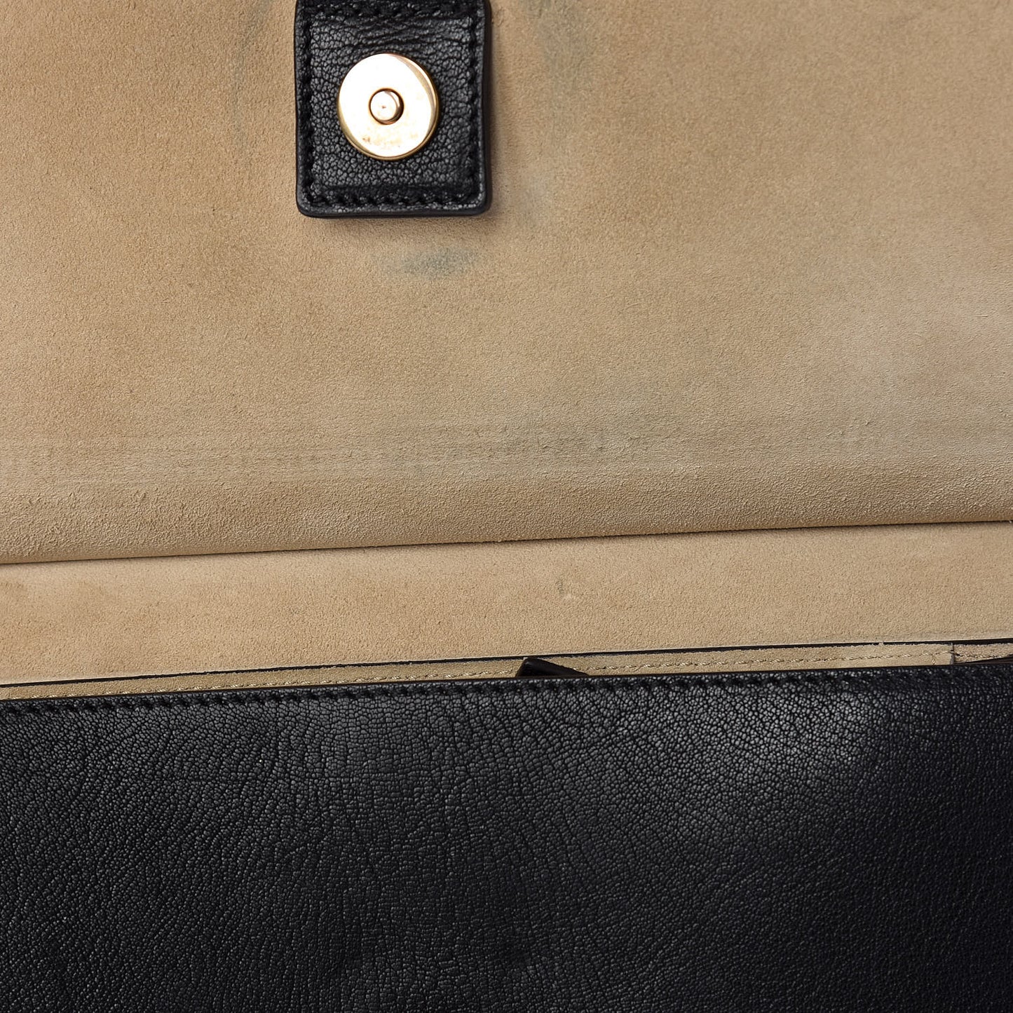 Calfskin Medium Faye Shoulder Bag Black