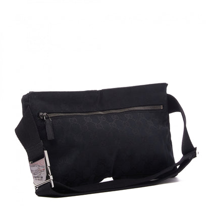 Gucci GG Monogram Double Pocket Belt Bag Black 2 of 6