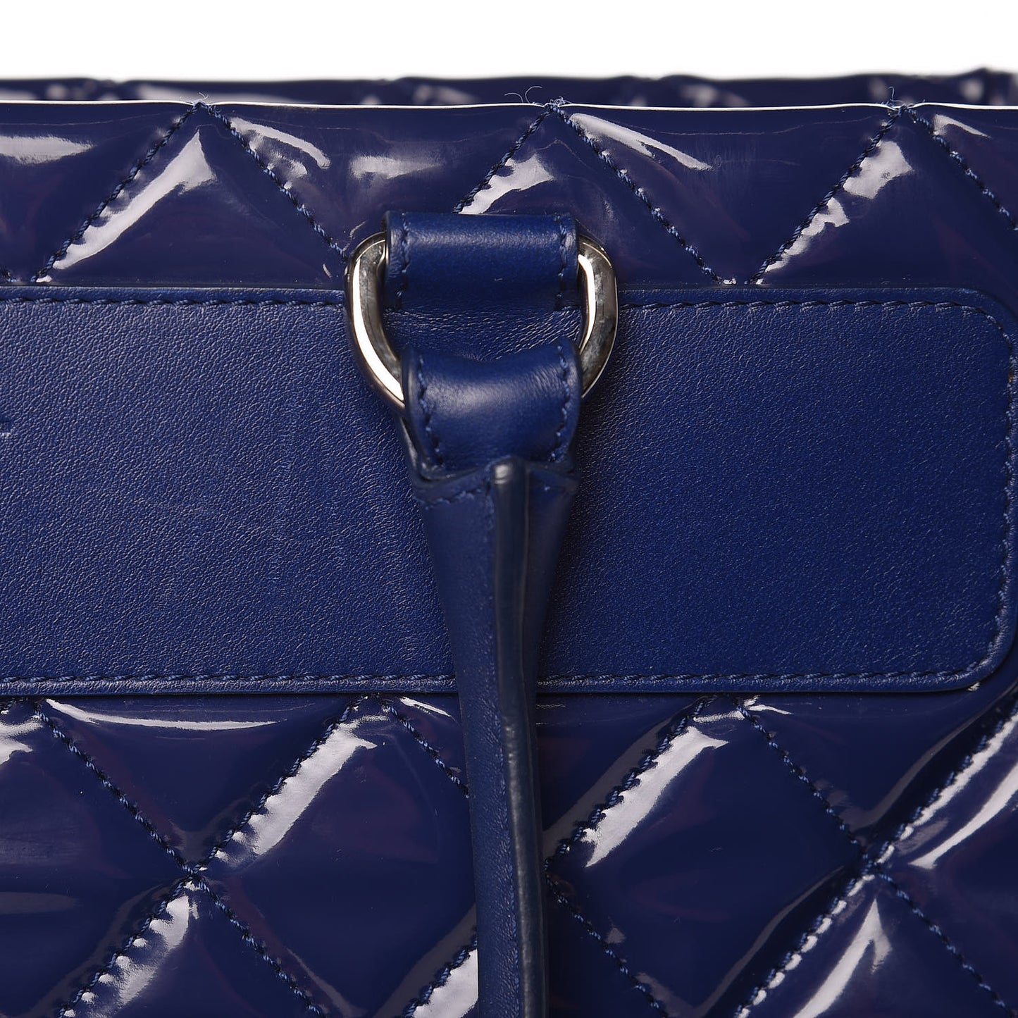 Vinyl Calfskin Viaggio Travel Bag Blue
