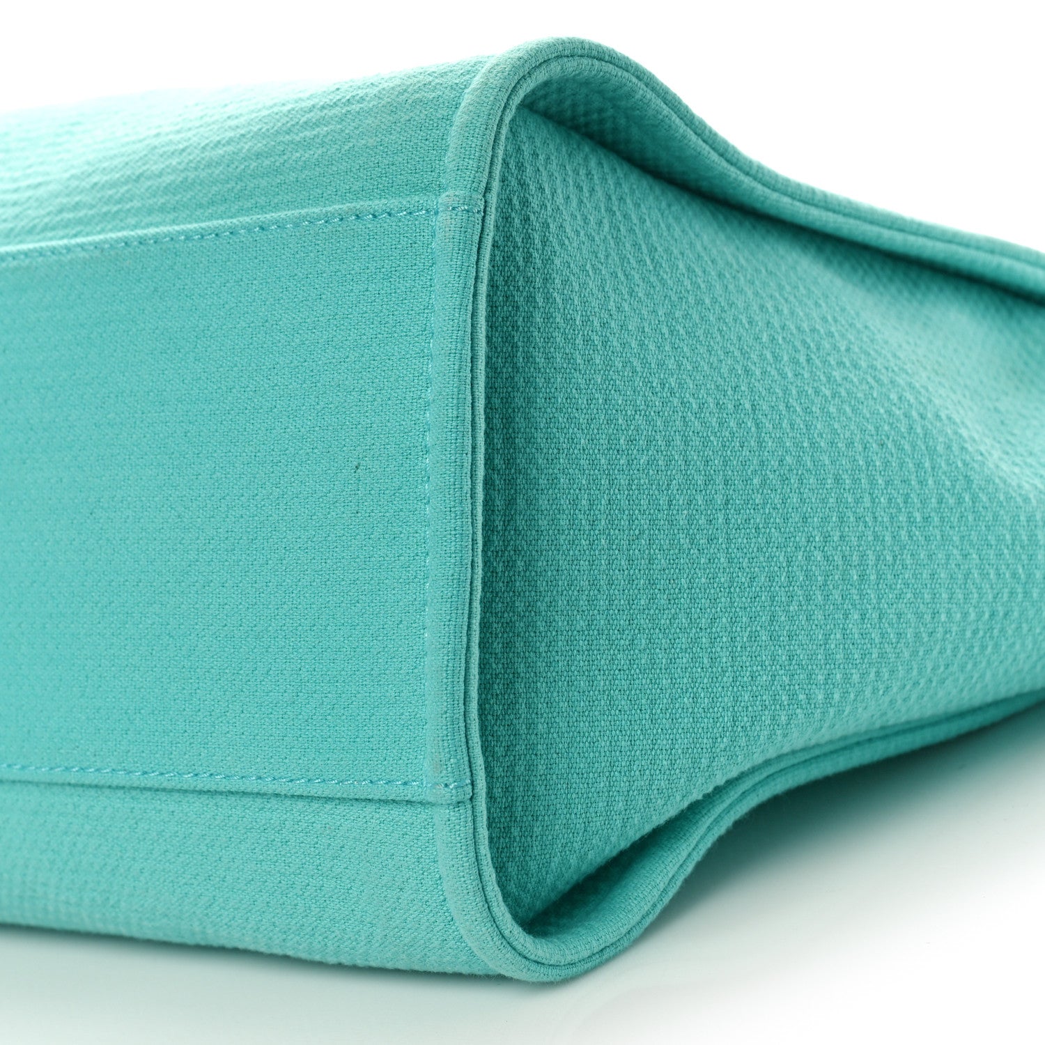 Chanel Mixed Fibers Medium Deauville Tote Turquoise 10 of 10