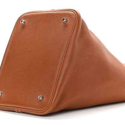 Hermes Taurillon Clemence Picotin Lock 22 MM Gold 10 of 11