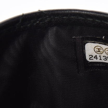 Chanel Crumpled Calfskin Quilted Card Holder So Black 8 of 9