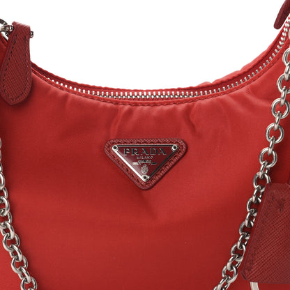 Prada Nylon Re-Edition 2005 Shoulder Bag Rosso 11 of 11