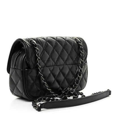Chanel Aged Calfskin Quilted Small Easy Flap Black 3 of 13