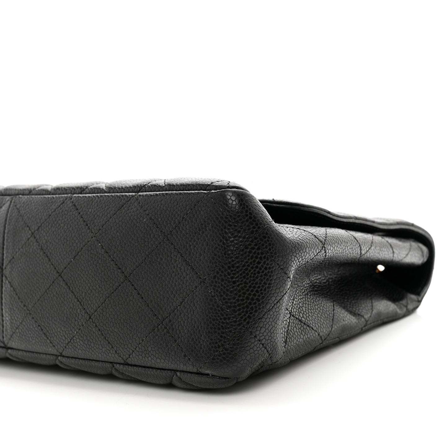 Caviar Quilted Jumbo Single Flap Black
