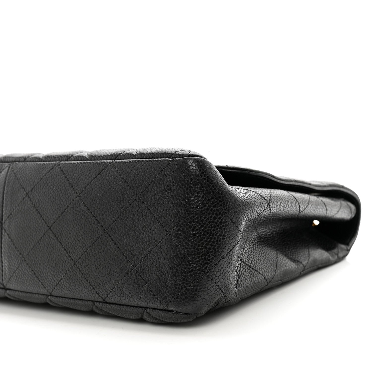Chanel Caviar Quilted Jumbo Single Flap Black 10 of 12
