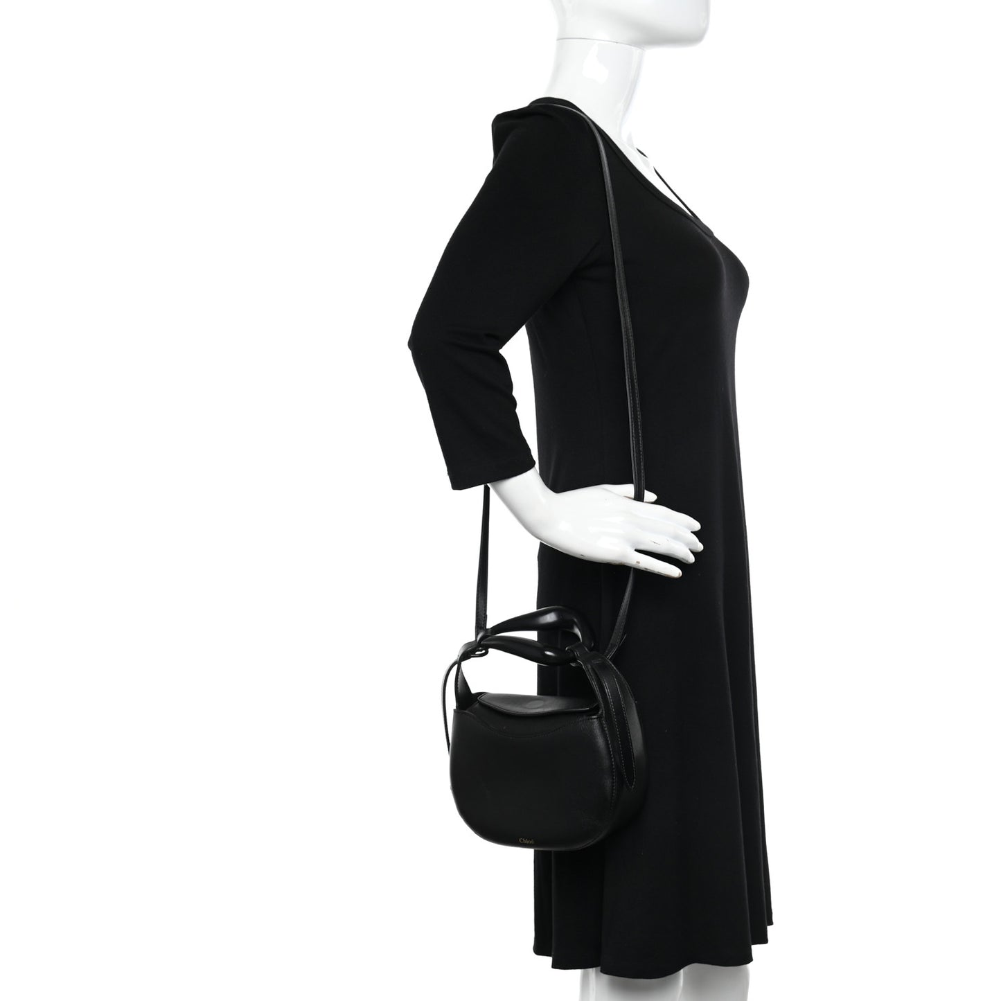 Nappa Small Kiss Bag Black