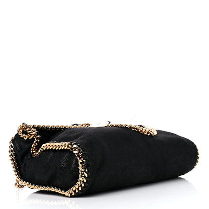 Stella McCartney Embellished Shaggy Deer Small Falabella Fold Over Tote Black 6 of 12