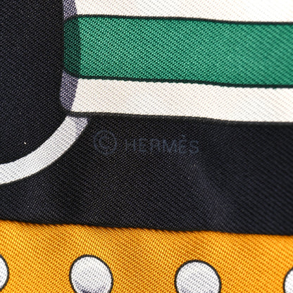 Hermes Silk Grand Tralala Twilly Miel Black Multicolor 4 of 4