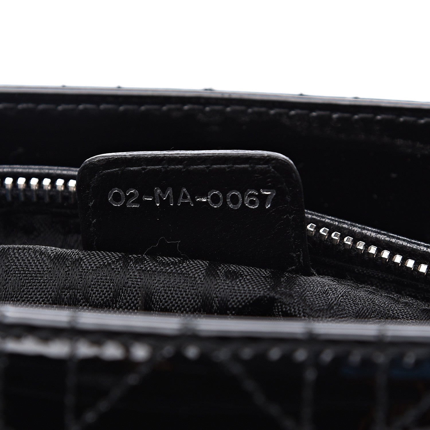 Christian Dior Patent Cannage Stitched Medium Lady Dior Black 6 of 9