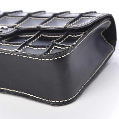 Chanel Lambskin Contrast Square Stitch Flap Black 11 of 12