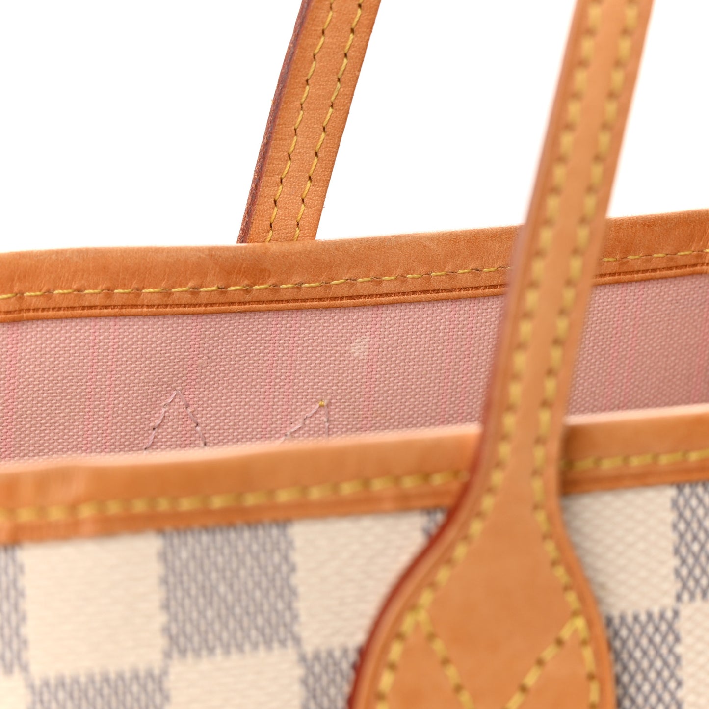 Damier Azur Neo Neverfull MM Rose Ballerine