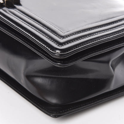 Chanel Glazed Calfskin Large Boy Flap Black 11 of 11