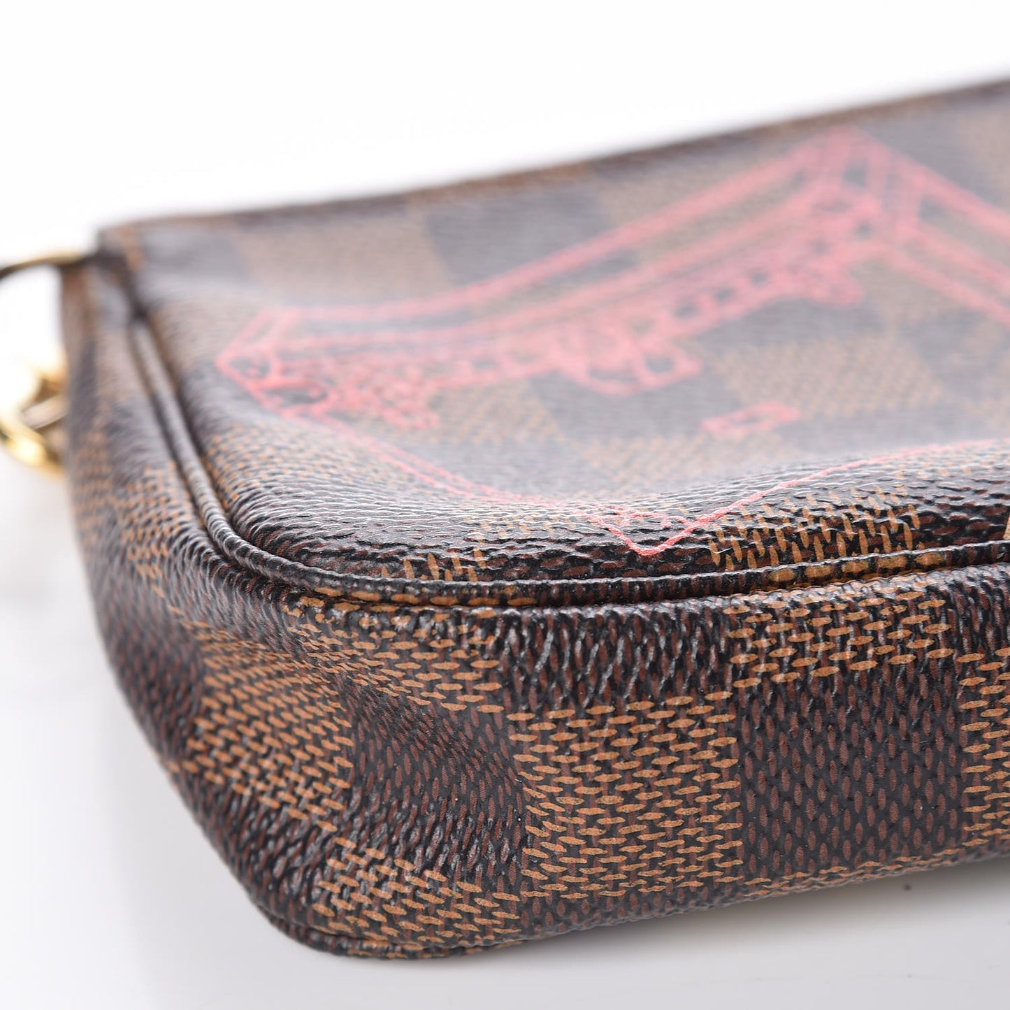 Damier Ebene 2014 Christmas Animation Mini Pochette Accessories
