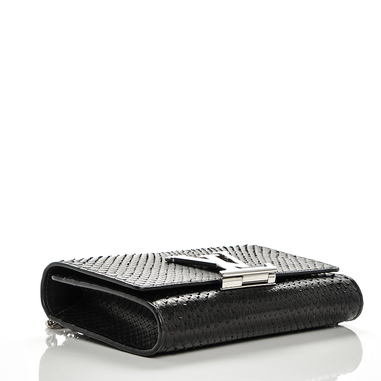 Louis Vuitton Python Louise Chain MM Black 4 of 8