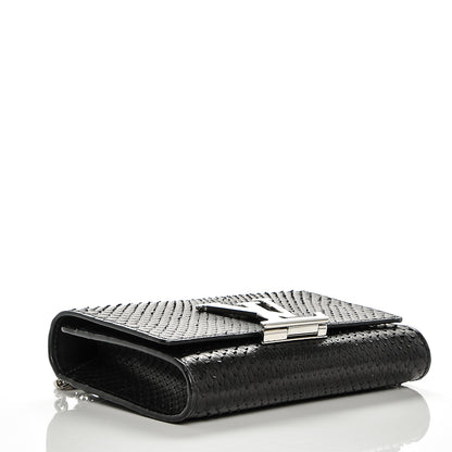 Louis Vuitton Python Louise Chain MM Black 4 of 8