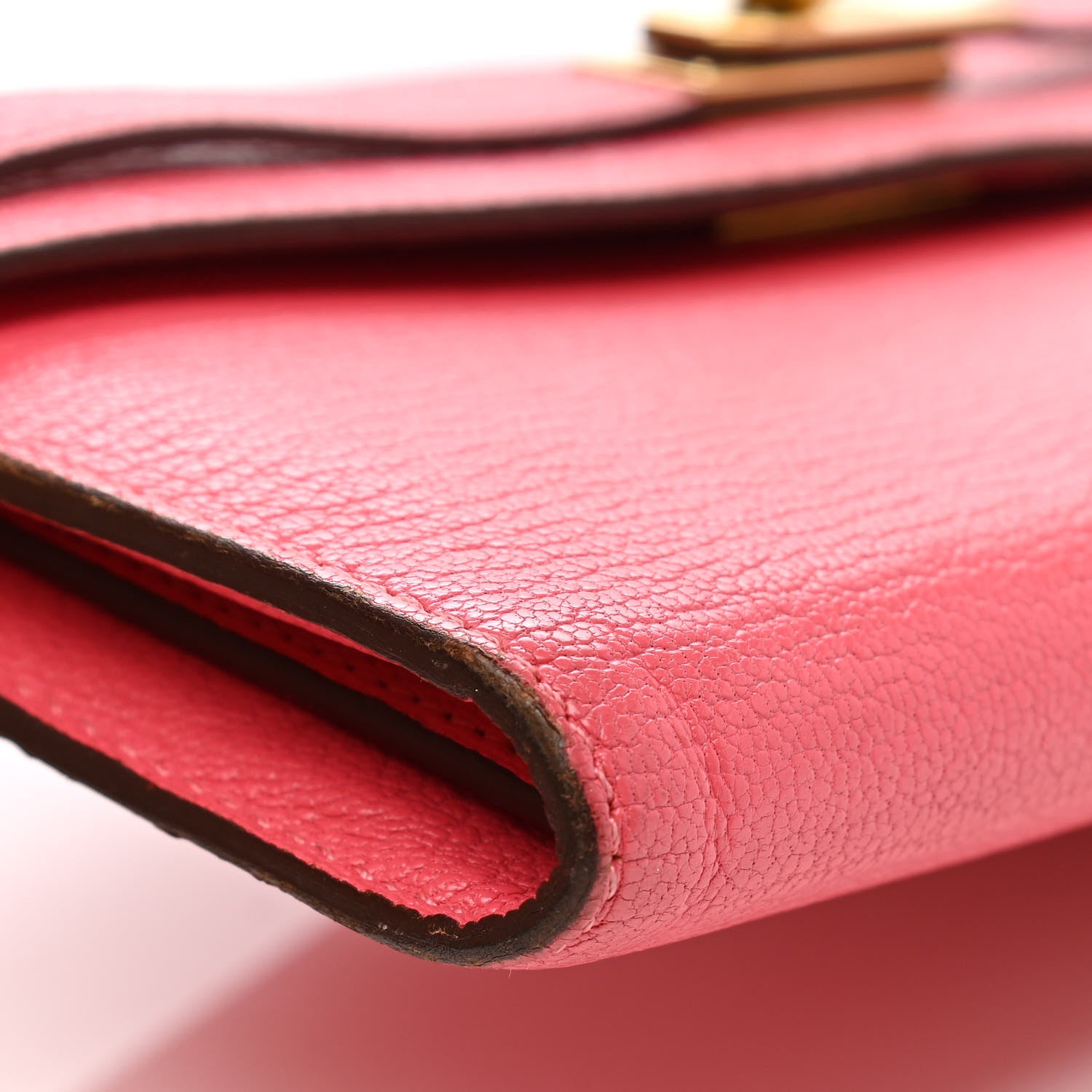 Hermes Chevre Mysore Kelly Longue Wallet Rose Azalee 15 of 17