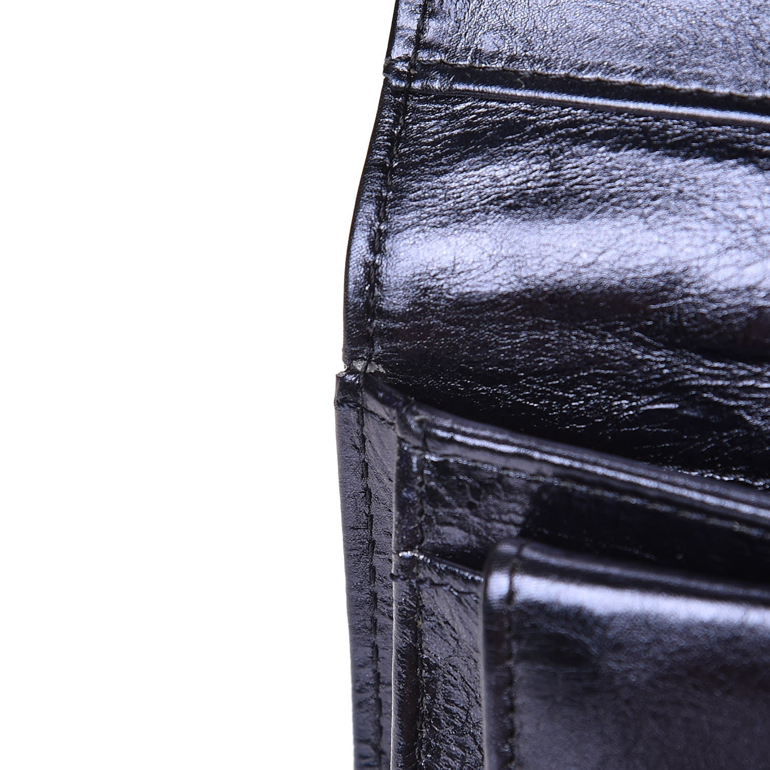 Chanel Metallic Aged Calfskin Quilted Reissue Long Flap Wallet Dark Navy Blue 13 of 14