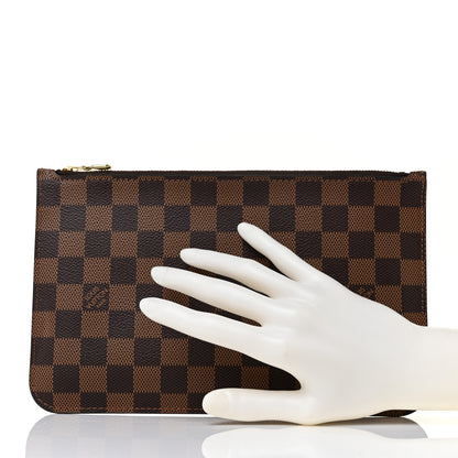 Louis Vuitton Damier Ebene Neverfull MM GM Pochette 2 of 8