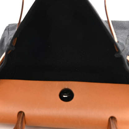 Hermes Barenia Toile Herbag 2 in 1 PM Black 6 of 19