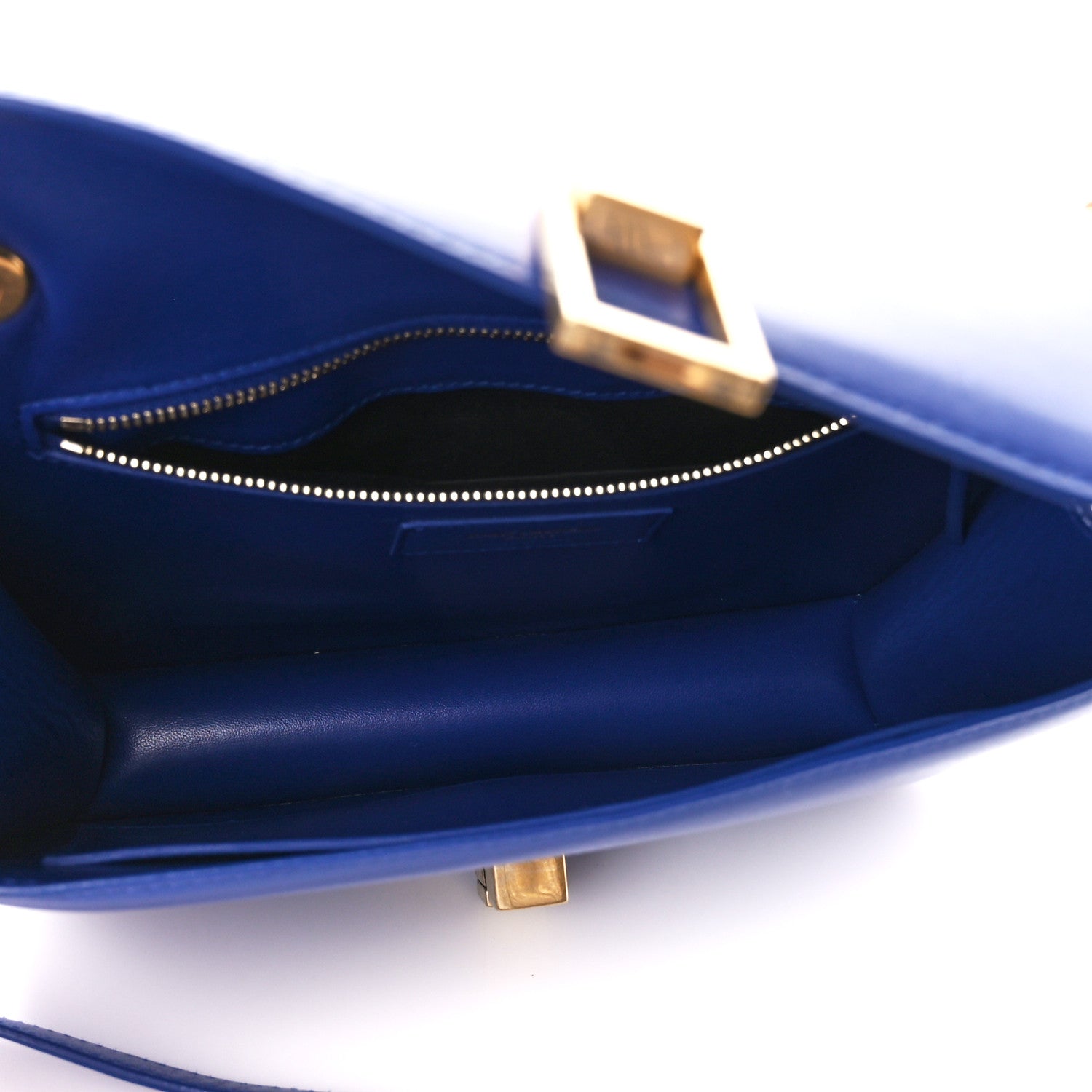 Saint Laurent Smooth Calfskin Carre Satchel Royal Blue 5 of 15