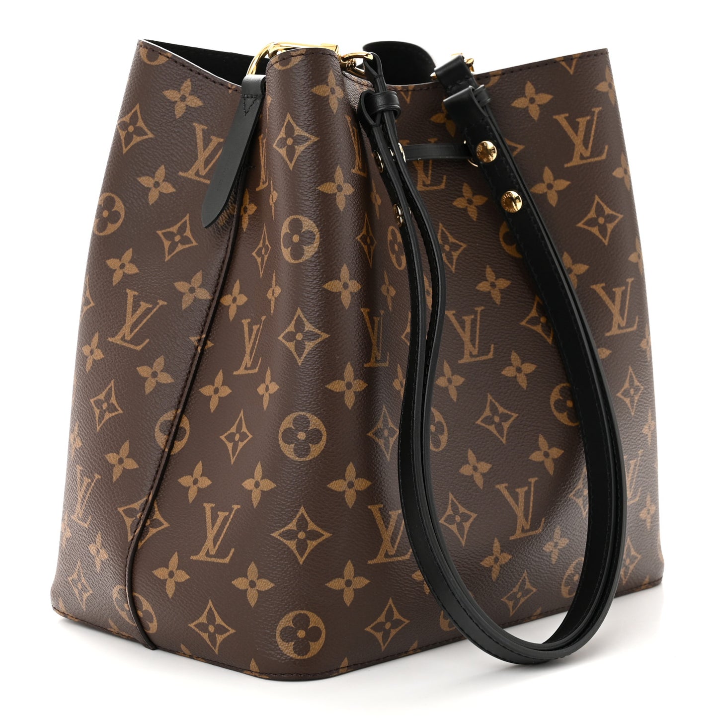 LOUIS VUITTON Monogram Neonoe MM Black