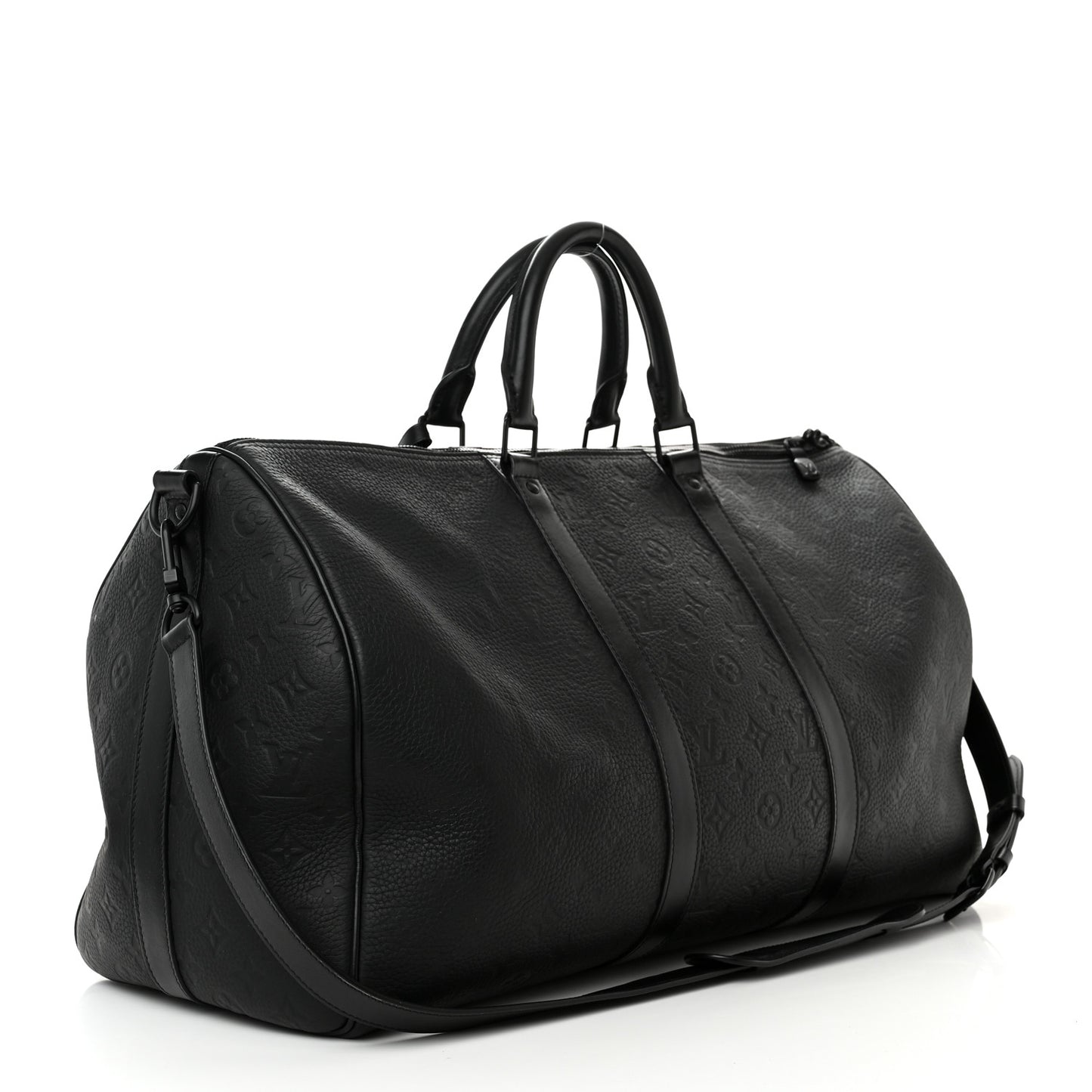 Taurillon Monogram Keepall Bandouliere 50 Black