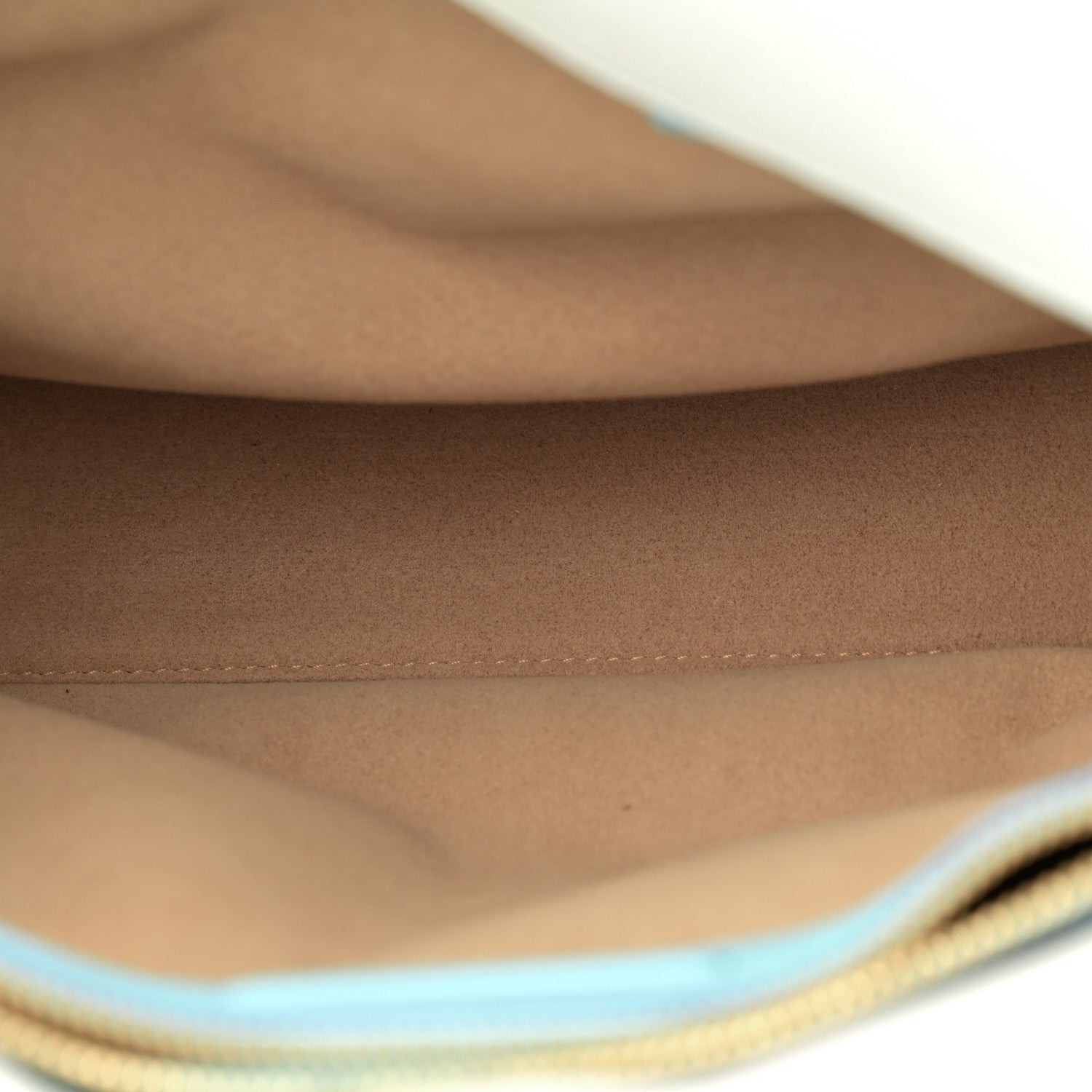 MCM Grained Calfskin Medium Milla Tote White Flake 6 of 12