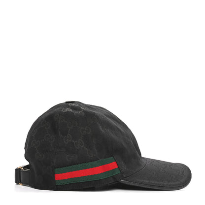 Gucci Monogram Web Baseball Hat M Black 4 of 10