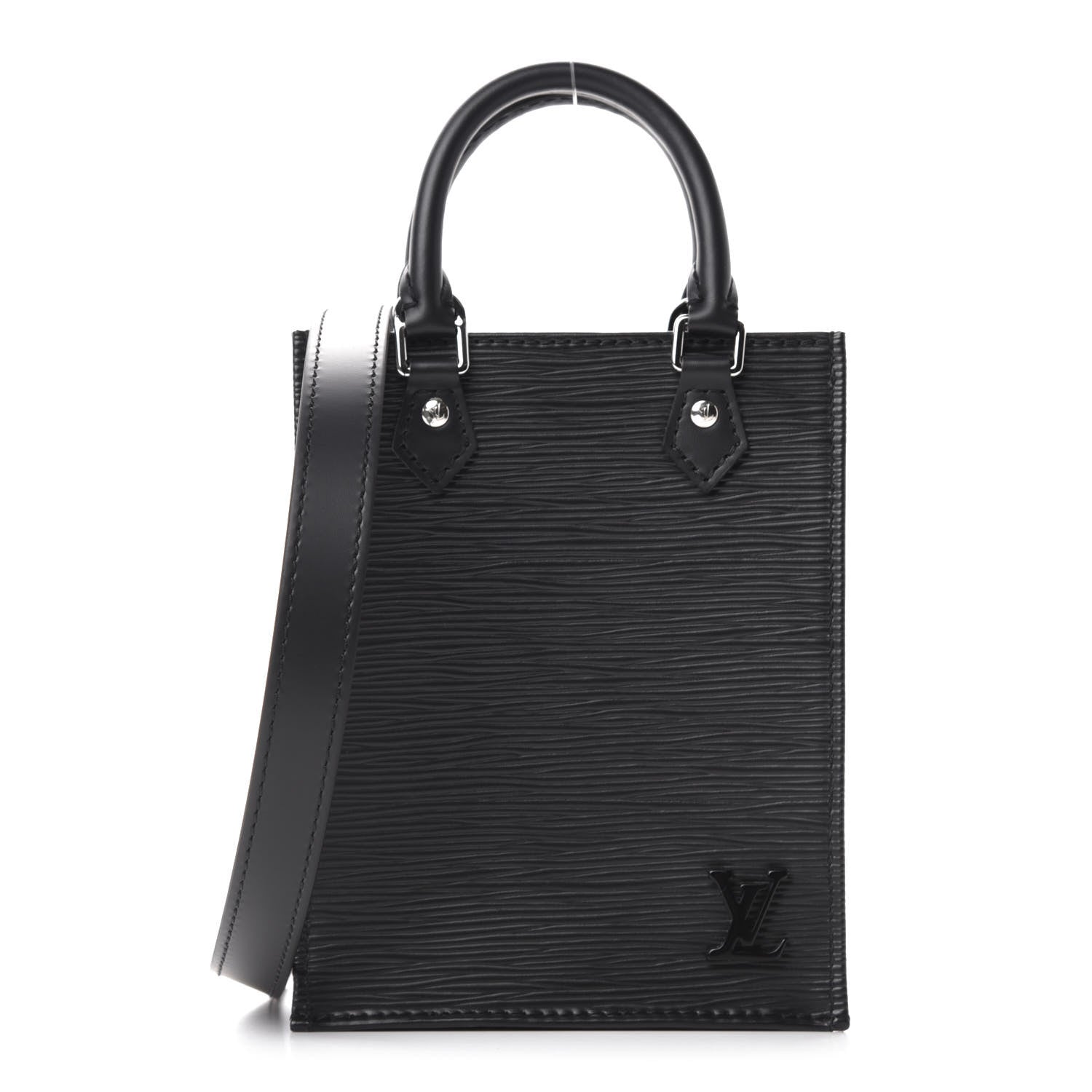 Louis Vuitton Epi Petit Sac Plat Black 1 of 11