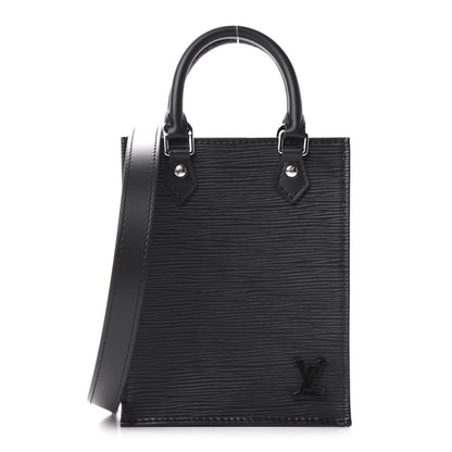 Louis Vuitton Epi Petit Sac Plat Black 1 of 11