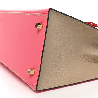 Hermes Epsom Horseshoe Kelly Sellier 28 Rose Azalee Trench 10 of 10