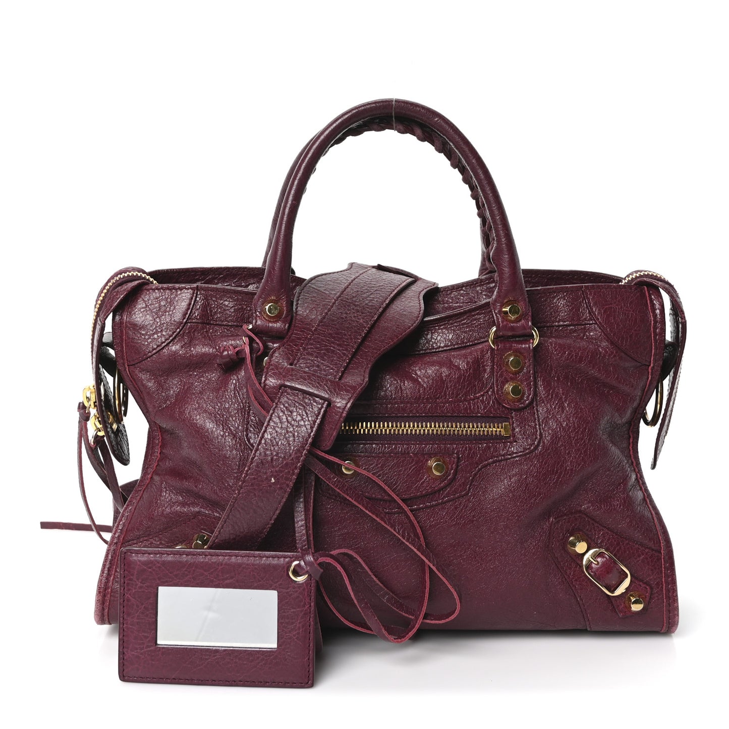 Agneau Classic Gold Hardware S City Violet Prune