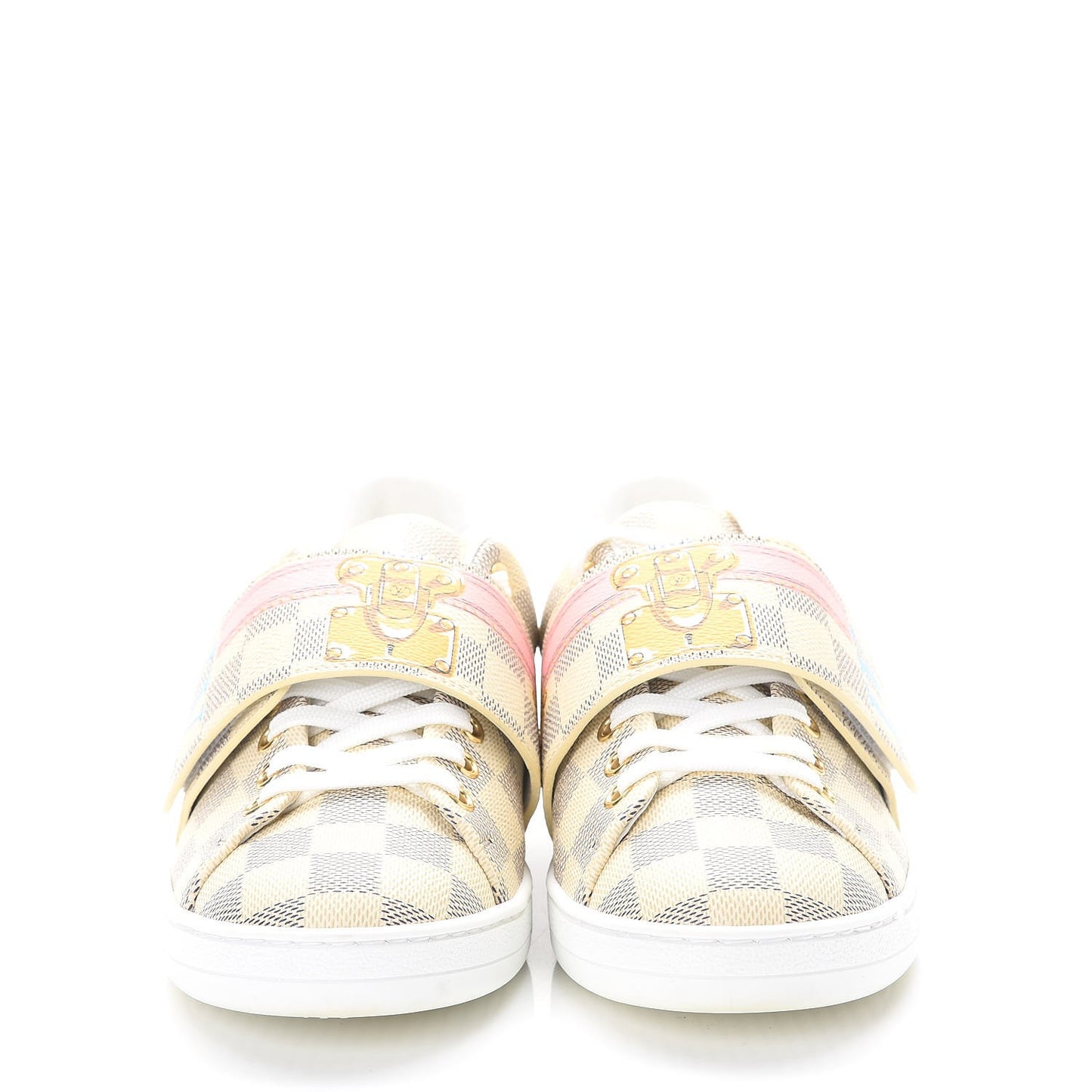 Damier Azur Summer Trunks Frontrow Sneakers 37