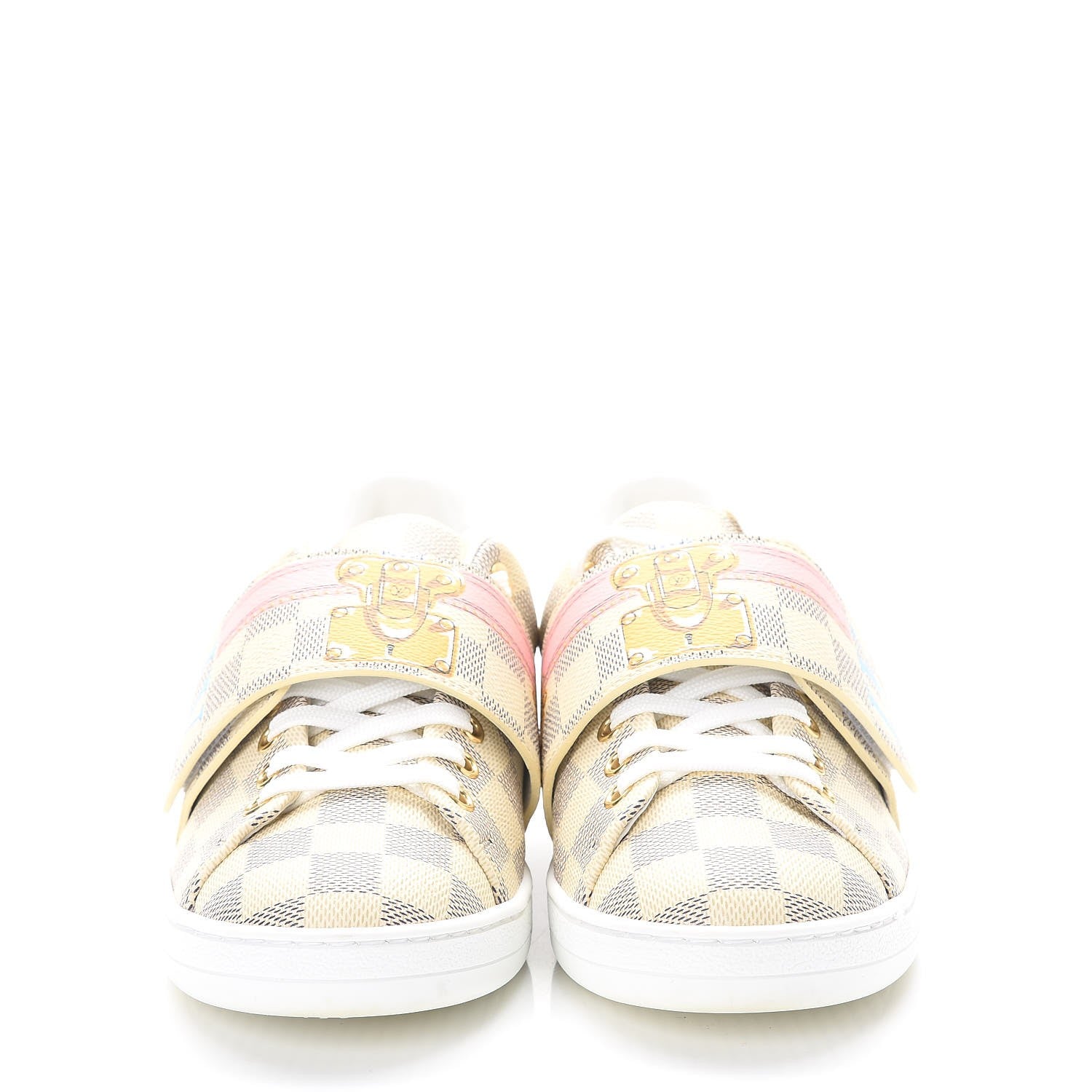 Louis Vuitton Damier Azur Summer Trunks Frontrow Sneakers 37 2 of 10