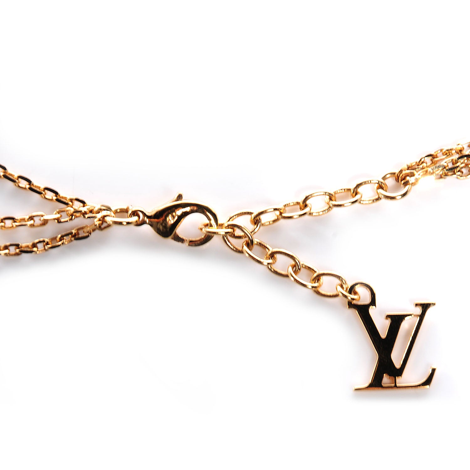 Louis Vuitton Sweet Charms Tiered Necklace Gold 3 of 4