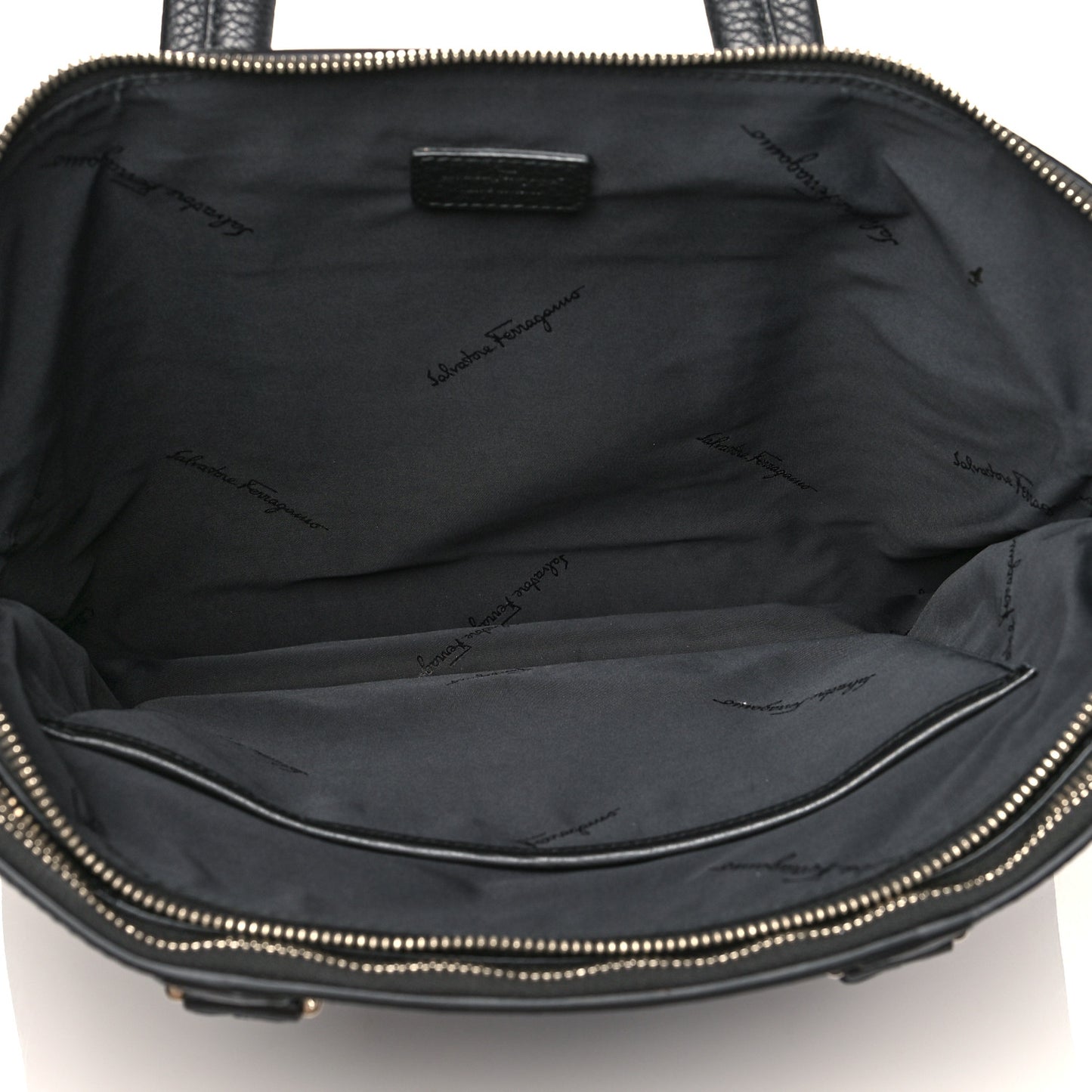 Calfskin Gancini Business Bag Black