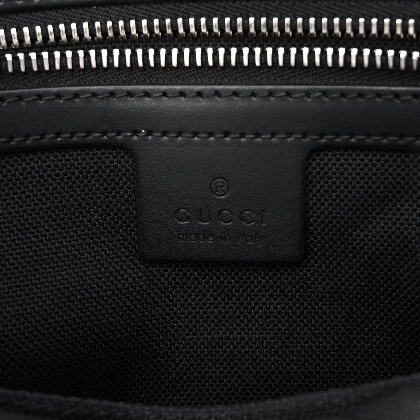 Soft GG Supreme Monogram Web Belt Bag Black Grey