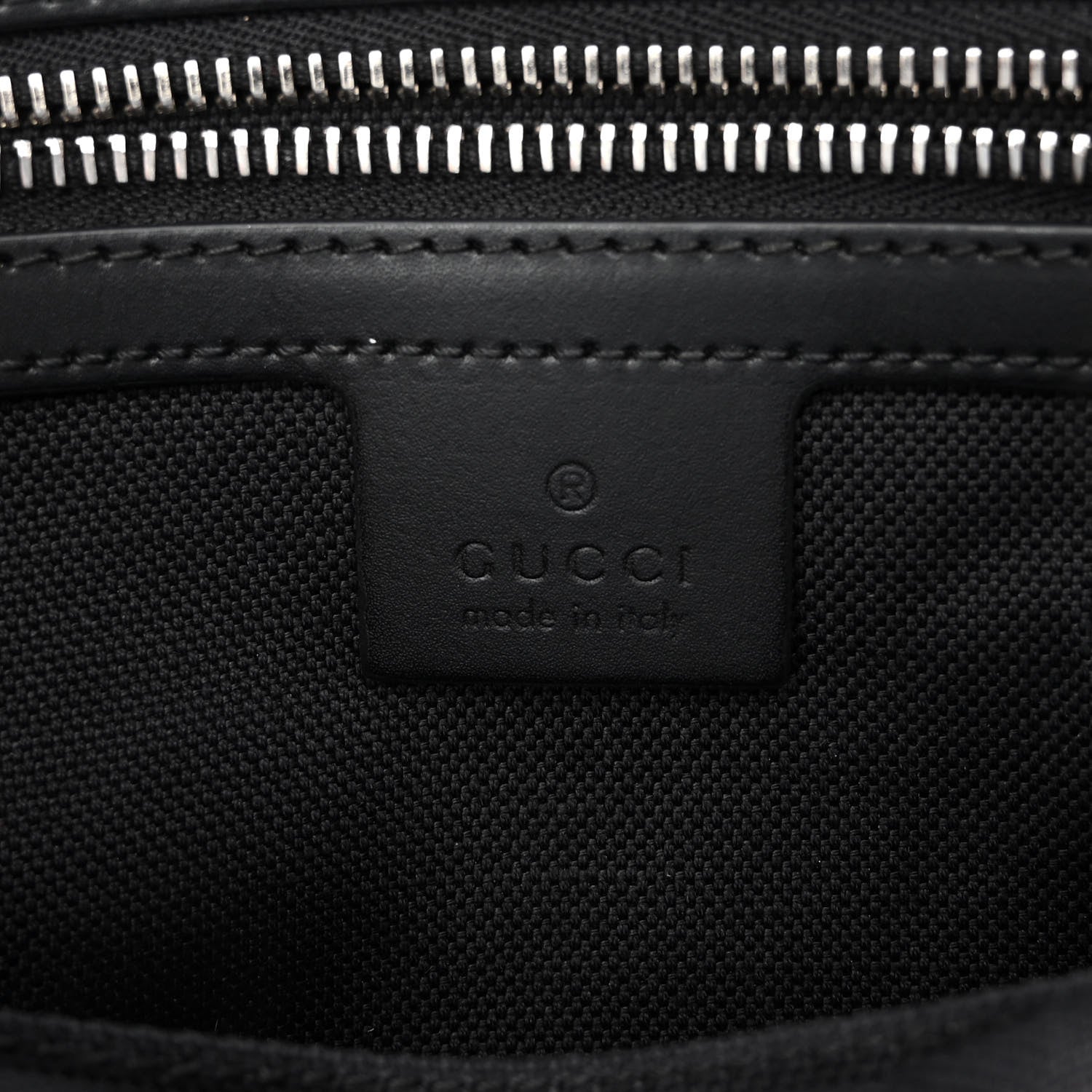 Gucci Soft GG Supreme Monogram Web Belt Bag Black Grey 6 of 12