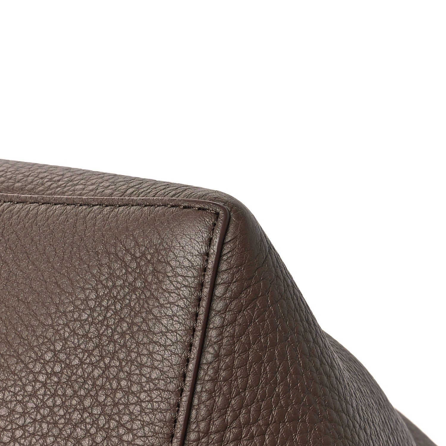 The Row Grained Calfskin Park Tote XL Dark Taupe 12 of 13