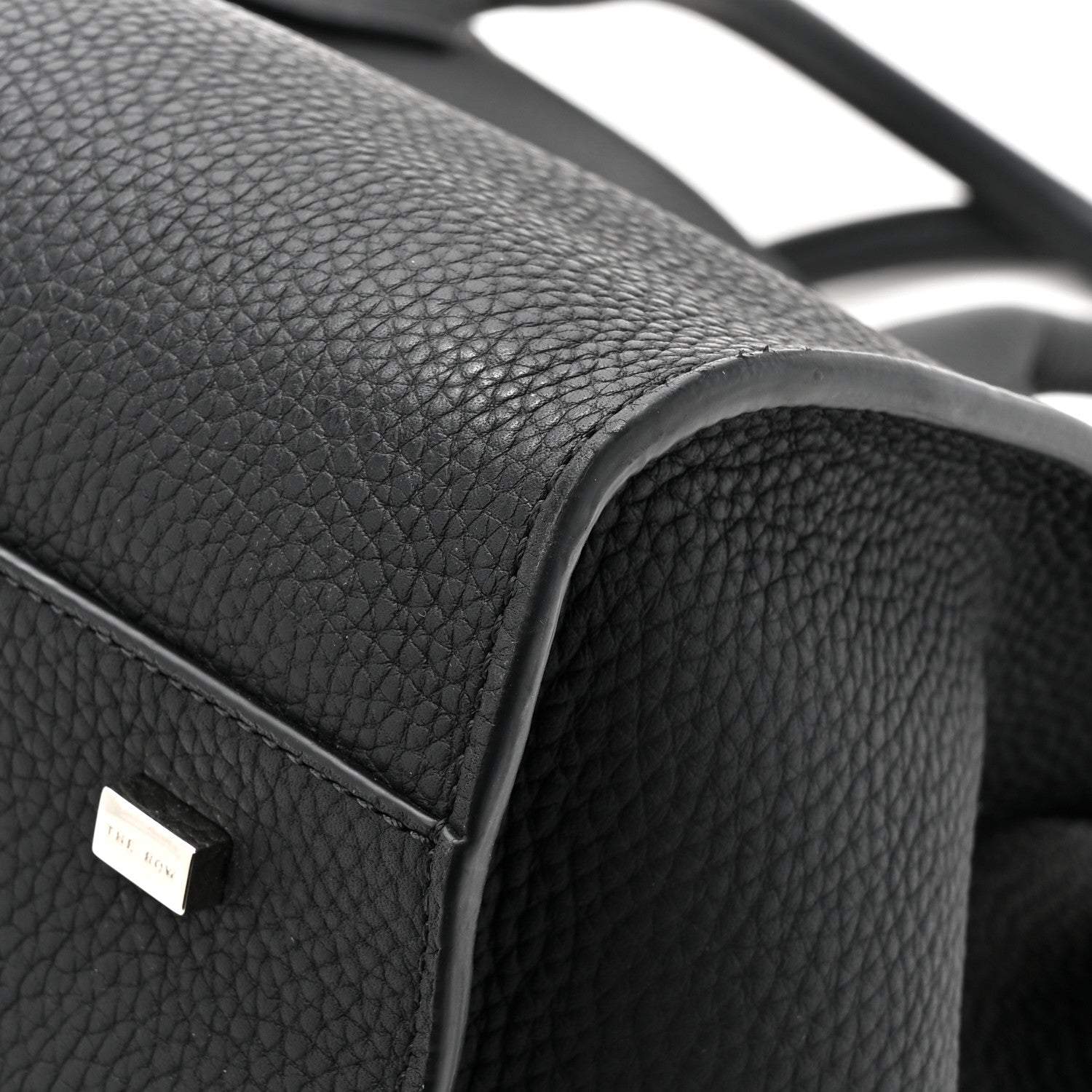 The Row Matte Grained Calfskin Soft Margaux 15 Black 12 of 12